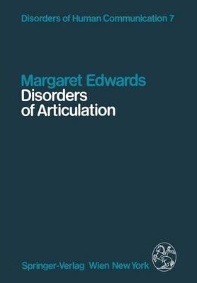 Libro Disorders Of Articulation - Margaret Edwards