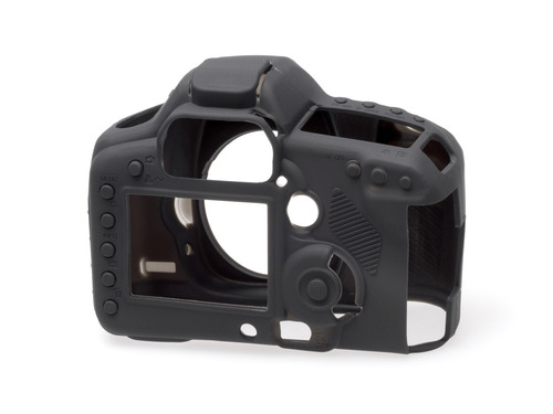 Carcasa Silicon Easycover Negro Canon 5d Mark Ii + Mica Lcd