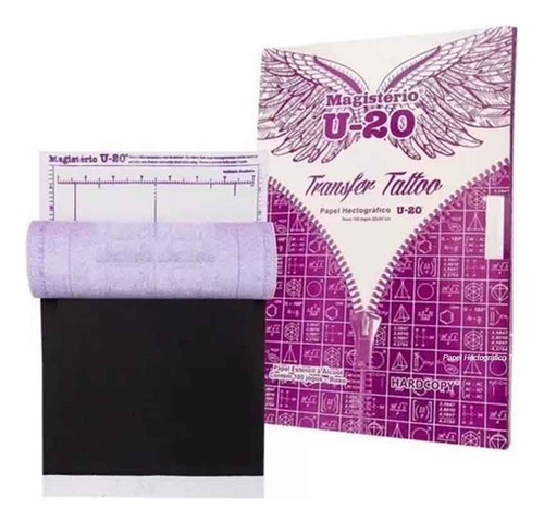 Papel Hectográfico U20 Transfer X100u Tattoo Tatuajes Tatuar