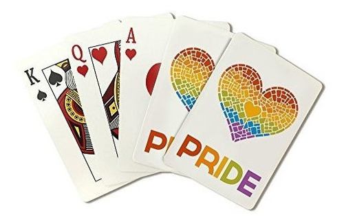 Juego De Cartas - Gay Pride, Mosaic Heart (playing Card Deck