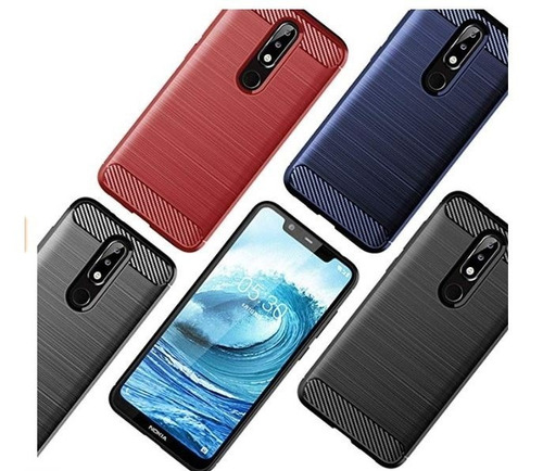 Funda Tpu Nokia 5.1 Plus Azul Gris Negro Rojo - Hay Siempre