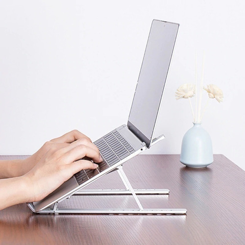 Imagem 2 de 7 de Suporte Para Notebook Alumínio Ajustável Dobrável