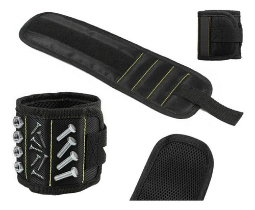 Muñequera Magnética Brazalete Imanes Tornillos