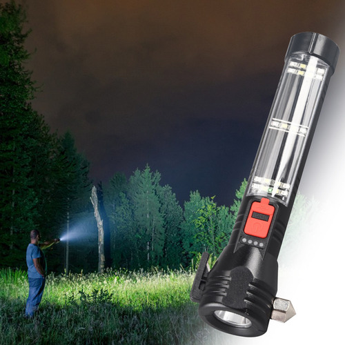 Linterna Led Usb E Solar Con Carga Usb Para Coche, Luz Fuert