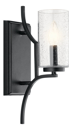 Aplique Pared (1 Luz 60 W) Color Negro