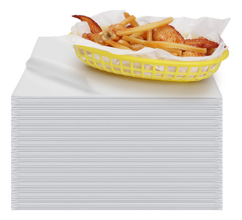 Hojas Genéricas De Papel Encerado Blanco Para Delicatessen,