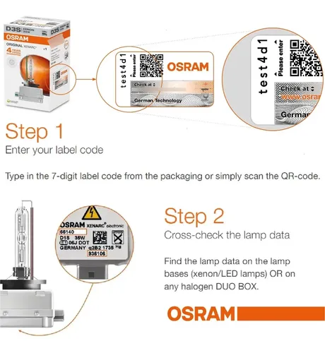 Lâmpada Xênon Osram Xenarc D3s 66340hbi 35w Pack X2 | Parcelamento