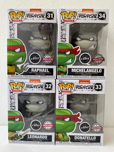 comprar 4 Funko Pop Tortugas Ninja Raphael Leonardo Michelangelo