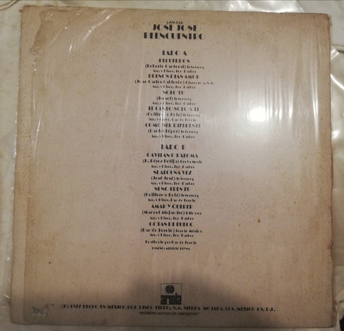 Lp Del Maestro José José Reencuentro Estándar