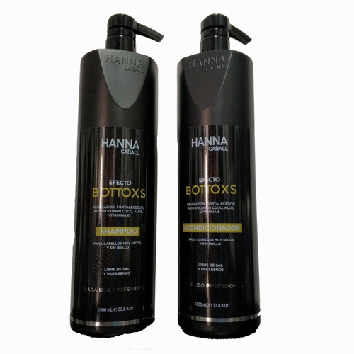 Hanna Caball Shampoo Y Acondicionador Botox S 1 Litro