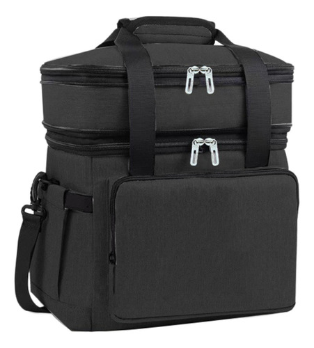 Bolsa De Refrigerador Isolado 18l Saco Térmico De Preto