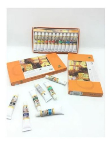 Kit Oleos + Cartulina Basik + Set Pinceles Y Paleta.