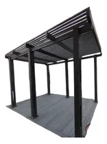 Comprar Pergola De Madera Plastica Sustentable 3x6 (materiales)
