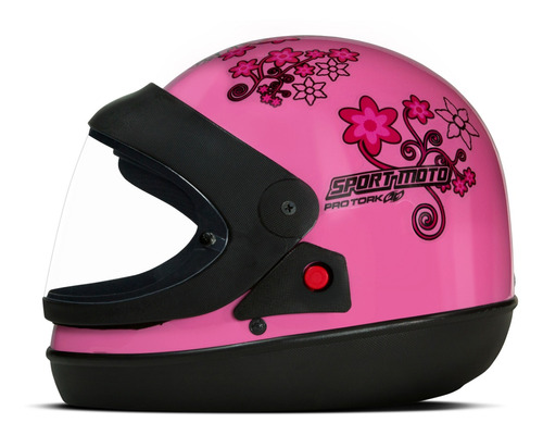 Capacete Sport Moto For Girls Automático Feminino Pro Tork
