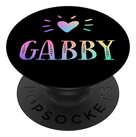 Gabby Gift Heart Rainbow Watercolor Love Name Gabby Bv3lz