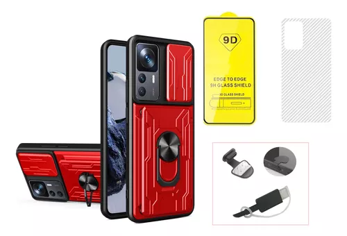 8pack Funda Fiber Case Poco F5 5g Con Accesorios Protectores