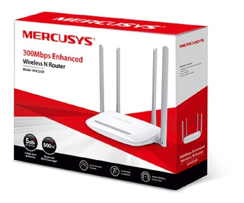 Router Inalamb N Mercusys 300mbps 4x5dbi 5m  Mw325r Acme