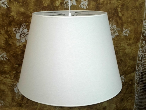 Lámpara Colgante En Tela Blanco 40-60/ 4 0 Cm Alt  Pr