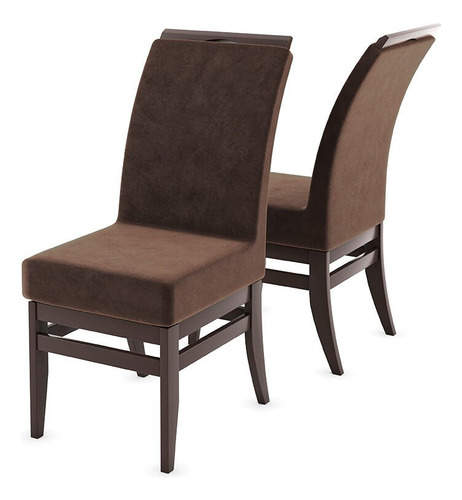 Conjunto Com 2 Cadeiras Estofadas Santiago Talismã