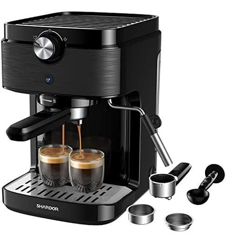 Cafetera Eléctrica Shardor Expresso Individual P/taza- Negra