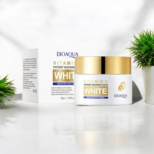 Crema Facial Vitamina C Aclarante Despigmentante Bioaqua Todo Tipo De Piel Día