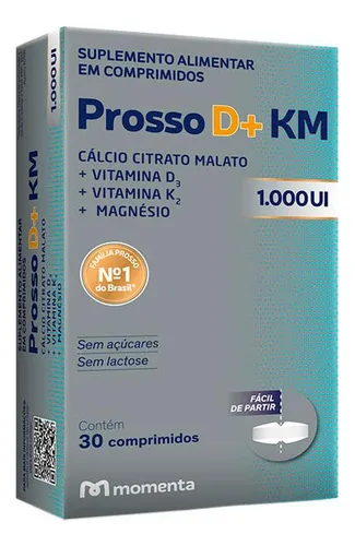 comprar Suplemento Alimentar Prosso D+ Km 1.000ui 30 Comprimidos Sem Sabor