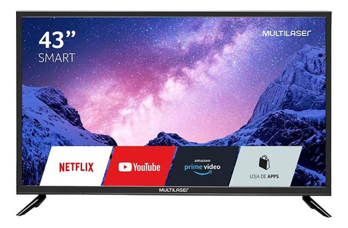 Smart Tv Multilaser 43 Led Full Hd Hdmi Usb Wi-fi Tl027