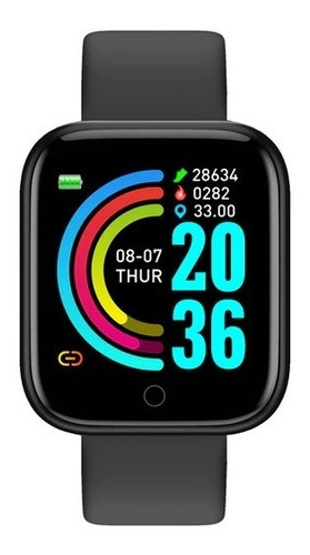 Y68 Reloj Inteligente Gps Pulso Cardiaco Pasos Smartwatch Bt