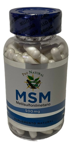 Msm Metilsulfinolmetano 150 Cáp/500 Mg. Dolor Articulaciones