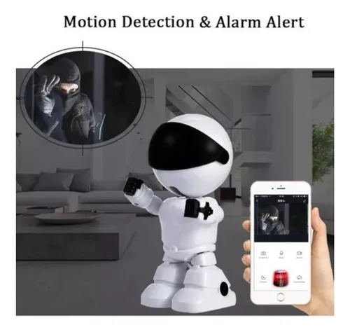 Cámara Ip Forma De Robot Visión Nocturna Wifi Robotica