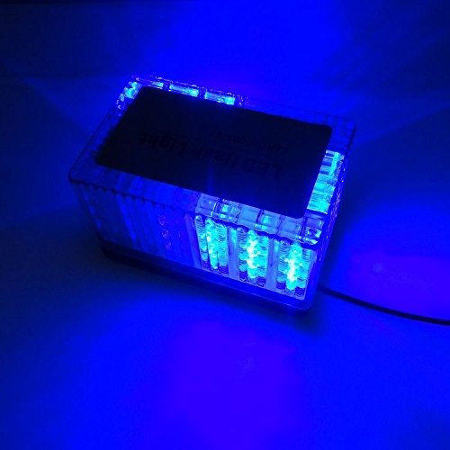 Imagen 2 de 7 de Baliza De Led Con Iman 48w Con Efectos 12v 810 Azul