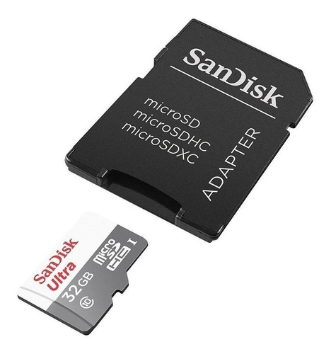 Tarjeta de memoria SanDisk SDSQUNS-032G-GN3MA Ultra con adaptador SD 32GB