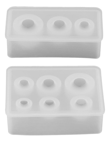 2x Silicone Cúpula / Cabochão Resina Ferramentas Diy