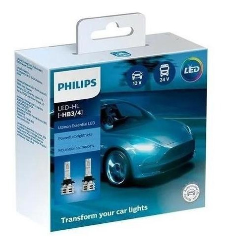 Kit De Led Eco Ue2 Hb3 9005 / Hb4 9006 Philips