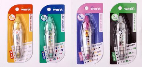 Cinta Decorativa Roller Con Diseño Decoration Tape X 1 Wero Amarillo Cute Duck We4149