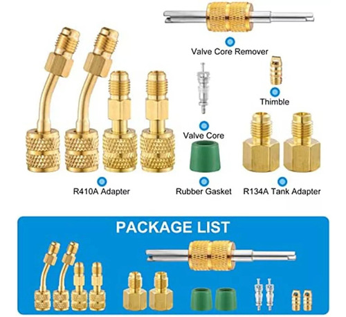 Adaptadores Divididos R410a, Conector De Porta A Vácuo