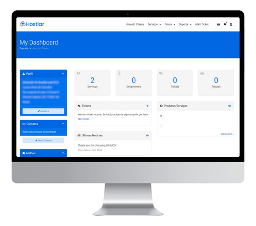 Template Hostlar Para Whmcs + Brinde