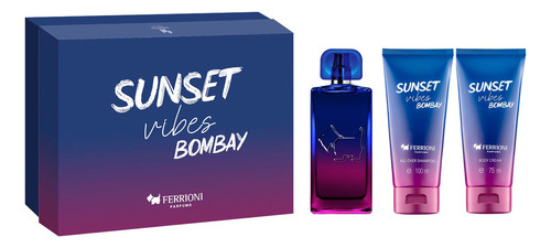 Set Ferrioni Sunset Vibes Bombay 100ml Edt Para Hombre