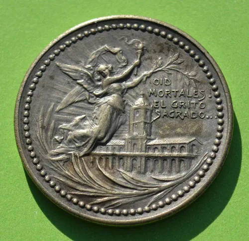 Antigua Medalla Centenario Las Rosas Santa Fe 1910 (Usado)