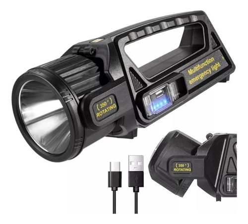 Linternas Led Potentes Recargables Solar Adkar Usb Linterna