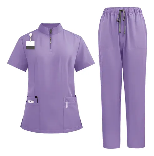 Pijama Quirúrgica Scrub Jogger Corte Recto Uniforme Unisexo