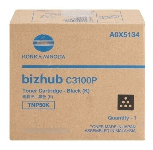 Toner Konica Minolta Negro Modelo Bizhub C3100p A0x5134