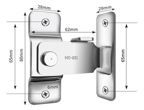 Cerrojo De Puerta Pestillo Puerta Hardware Gabinete Armario