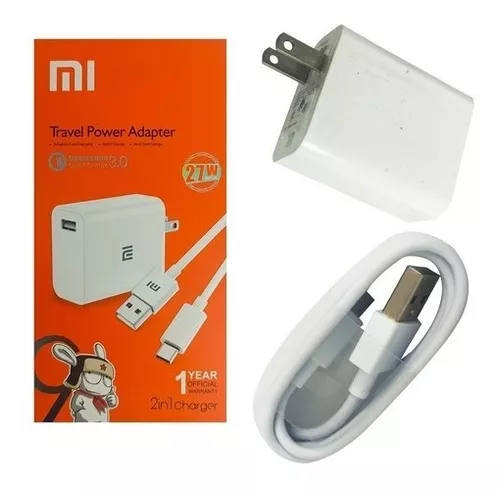 Cargador + Cable Tipo C Xiaomi Carga Rápida 27w