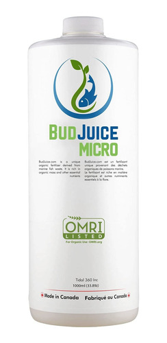 Budjuice Micro Fertilizante Orgánico Líquido Avanzado Premiu