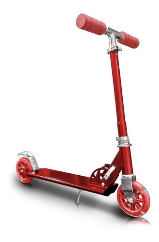 Patineta Rojo Monopatin Metalizada Scoter Bicicleta