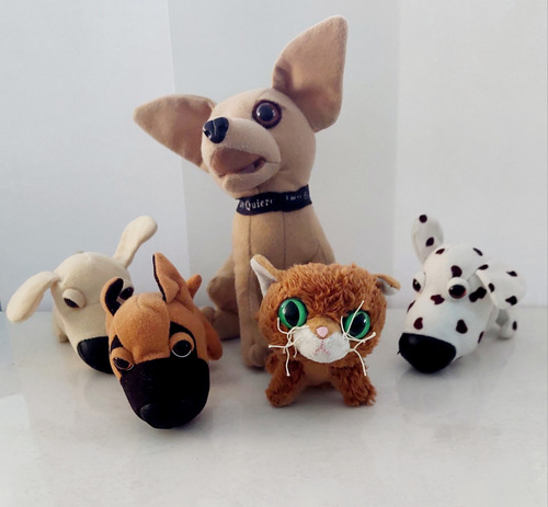 Set Peluches Perritos Y Gato The Dog Y Otra Marca