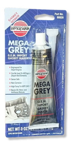 Silicon Gris Mega Grey Alta Temperatura Original 85g