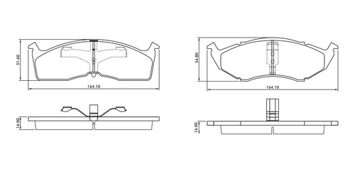 Imagen 2 de 7 de Pastillas Freno Delanteras Chrysler Grand Caravan 3.3