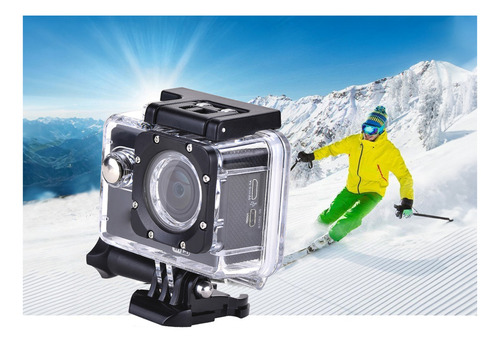 Camara Deportiva Capture One 1080p Hd 30mp - Sumergible 30m Wifi Camara De Acción Color Negro Calidad Impermeable Slow Motion Deportes Extremos Accesorios